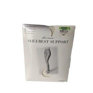 Pantyhose Average Sheer Caress Bone 81 Sheerest Support JC Penney New In Package